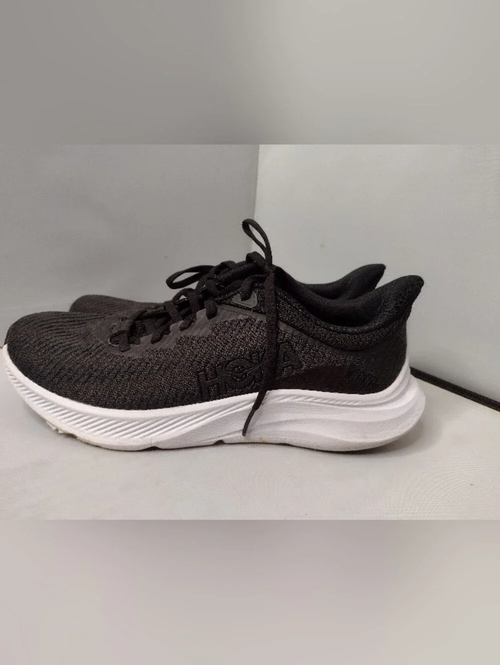Hoka One One Solimar  Sneakers Women 9B Black Running Shoes Trail YY